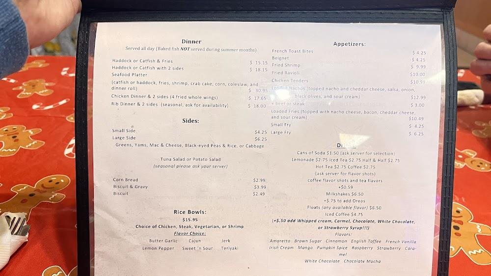 Betty's Cafe Menu image 3